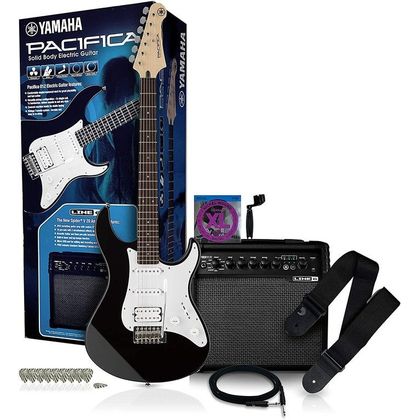 Yamaha PASPIDPACK4EU Pacifica Spider Pack Chitarra elettrica nera + accessori Line6