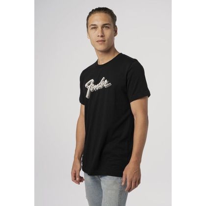 Fender 3D Logo T-Shirt Black L Maglietta nera