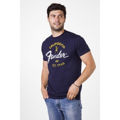 Fender Baja Blue T-Shirt M Maglietta Blu