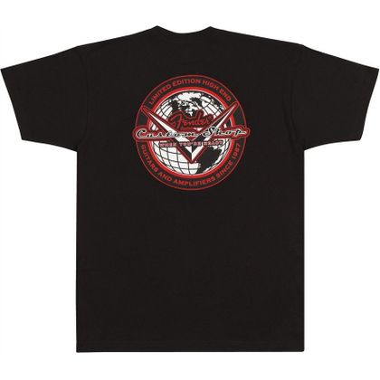 Fender Custom Shop Globe T-Shirt Black S Maglietta nera