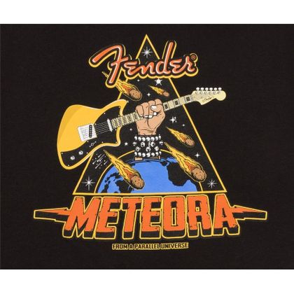 Fender Meteora T-Shirt Black L Maglietta nera