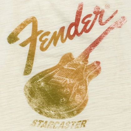 Fender Starcaster Women's Sleeveless T-Shirt Natural S Canotta