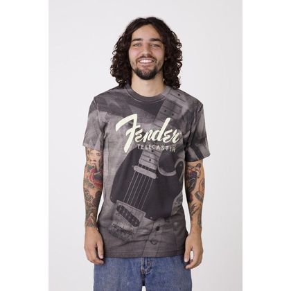 Fender Tele Belt Print T-Shirt M Maglietta