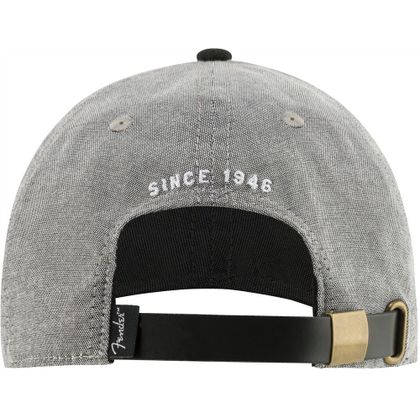 Fender Hipster Dad Hat Cappello grigio e nero