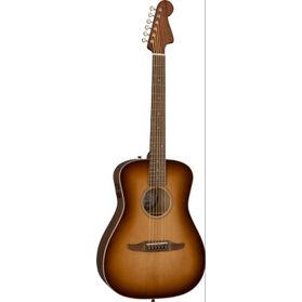 Fender Malibu Classic Aged Cognac Burst Chitarra acustica elettrificata con borsa