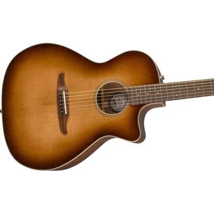 Fender Newporter Classic Aged Cognac Burst Chitarra acustica elettrificata con borsa