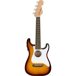 Fender Fullerton Strat Uke Sunburst Ukulele concerto Stratocaster elettrificato