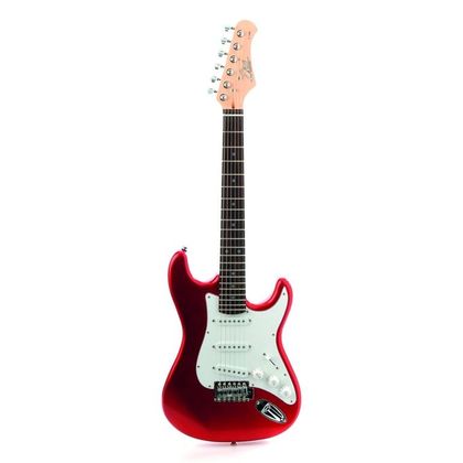 Eko S100 Chrome Red Chitarra elettrica rossa per bambini 3/4