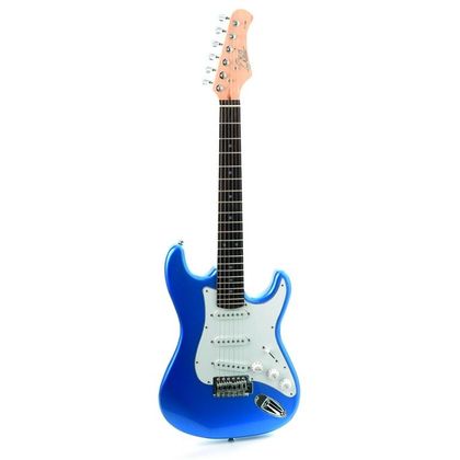 Eko S100 Metallic Blue Chitarra elettrica blu per bambini 3/4