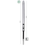 Stefy Line 602D Tracolla imbottita in ecopelle per chitarra Argento