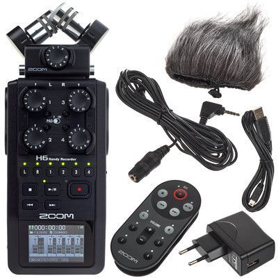 ZOOM H6 Black registratore digitale palmare 6 tracce + Kit accessori APH-6