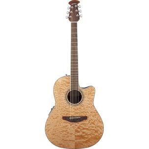 Ovation Celebrity Standard Plus Mid Depth CS24P-4Q Natural Quilt Chitarra acustica elettrificata