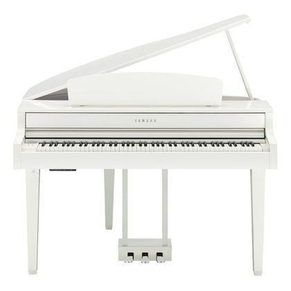 Yamaha Clavinova CLP765GP Polished White Pianoforte digitale a coda bianco lucido