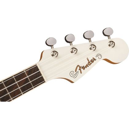 Fender Fullerton Jazzmaster Uke Olympic White Ukulele concerto elettrificato