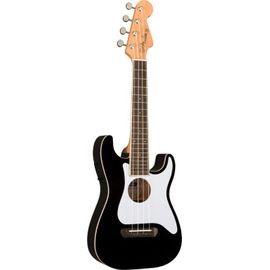 Fender Fullerton Strat Uke Black Ukulele concerto Stratocaster elettrificato