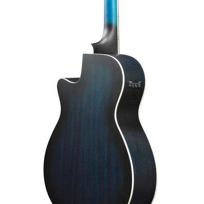 Ibanez AEG7 TBO Transparent Blue Sunburst Open Pore Chitarra acustica elettrificata