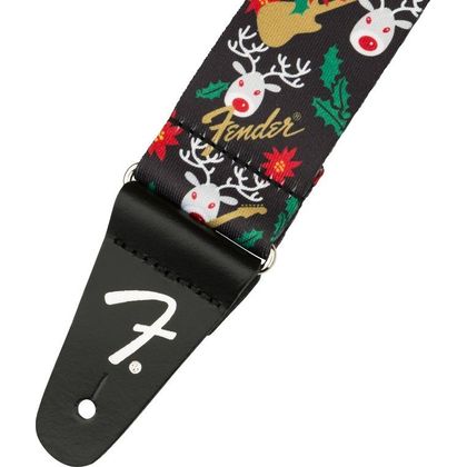 Fender Ugly Xmas Sweater Strap Reindeer Tracolla per chitarra
