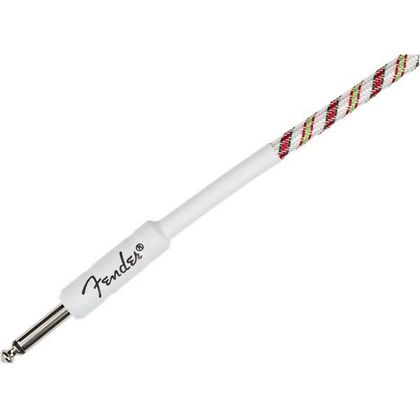 Fender Yuletide Cable Red/Green Cavo per strumenti Jack - Jack 3 mt.