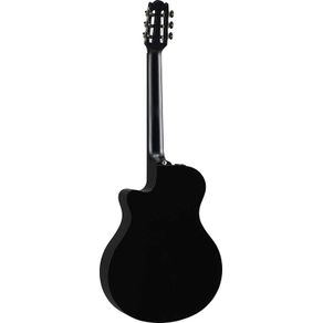 Yamaha NTX1 Black Chitarra classica elettrificata a cassa stretta