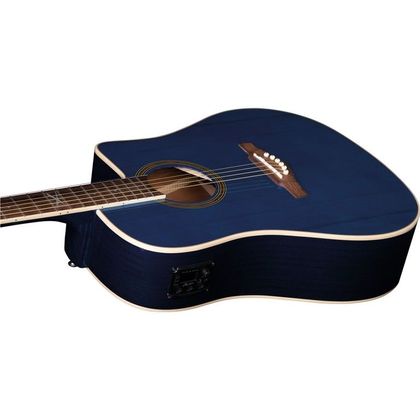 Eko NXT D100CE See Through Blue Chitarra acustica elettrificata