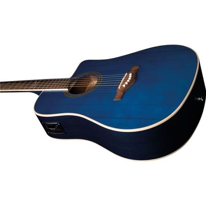 Eko NXT D100CE See Through Blue Chitarra acustica elettrificata