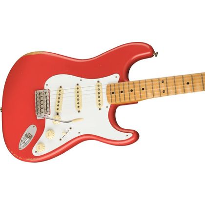 Fender Vintera Road Worn '50s Stratocaster MN Fiesta Red Chitarra elettrica con borsa