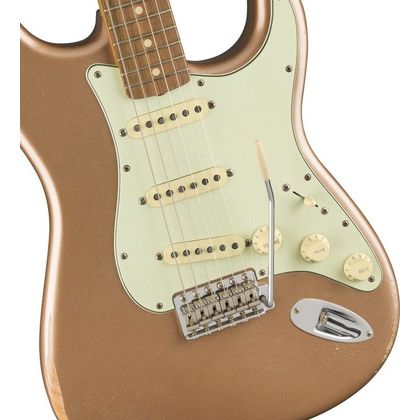 Fender Vintera Road Worn '60s Stratocaster PF Firemist Gold Chitarra elettrica con borsa