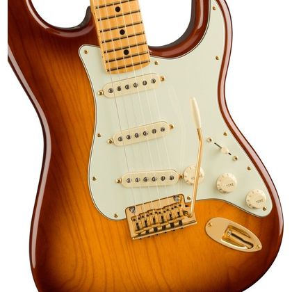 Fender 75th Anniversary Commemorative Stratocaster MN 2-Color Bourbon Burst Chitarra elettrica con borsa