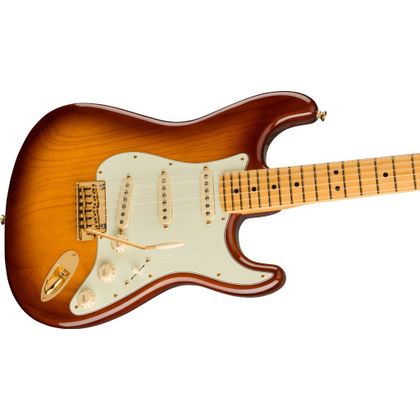 Fender 75th Anniversary Commemorative Stratocaster MN 2-Color Bourbon Burst Chitarra elettrica con borsa