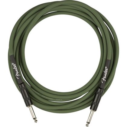 Fender Joe Strummer Pro Instrument Cable Drab Green Cavo per strumenti Jack - Jack 4 mt.