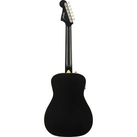 Fender Joe Strummer Campfire Matte Black Chitarra acustica nera con borsa