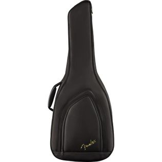 Fender Joe Strummer Campfire Matte Black Chitarra acustica nera con borsa