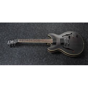 Ibanez Artcore AS53 TKF Transparent Black Flat Chitarra semiacustica nera