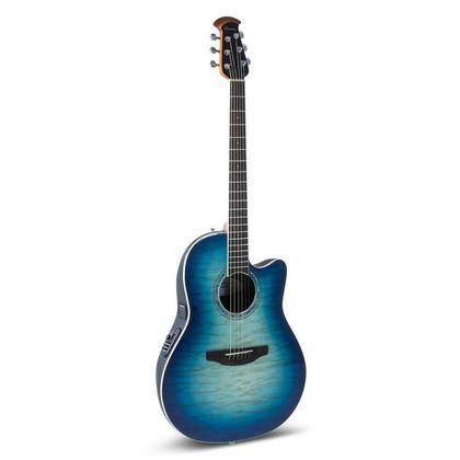 Ovation Celebrity Standard Exotic Super Shallow CS28P-RG-G Caribbean Blue/Natural acustica elettrificata