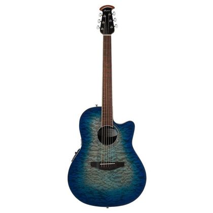 Ovation Celebrity Standard Exotic Super Shallow CS28P-RG-G Caribbean Blue/Natural acustica elettrificata