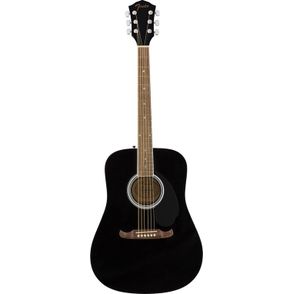 Fender FA125 Black Chitarra acustica nera