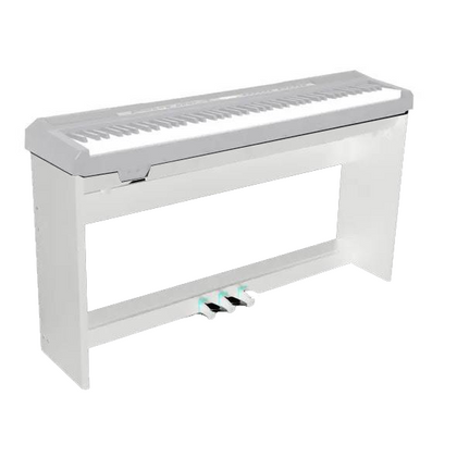 ECHORD WS10W Stand in legno bianco con tre pedali