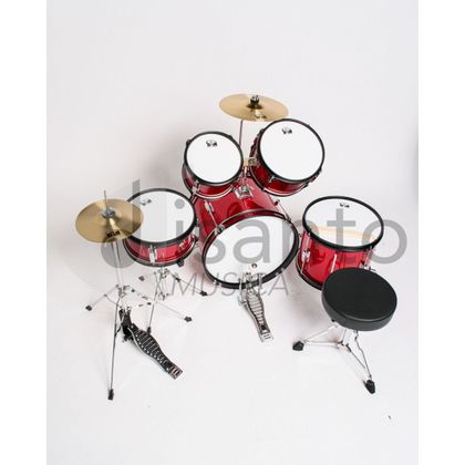 Batteria Acustica Junior 5 pezzi per bambini - Red