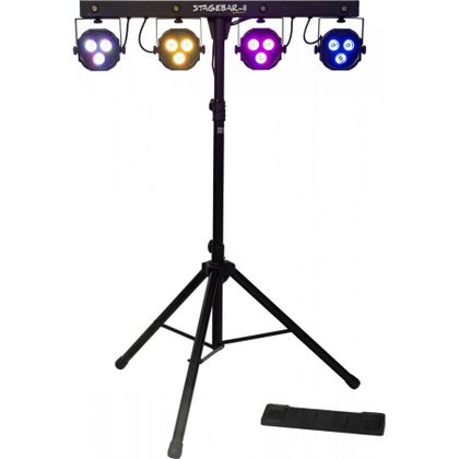 Algam Lighting Stagebar II - Set di Illuminazione PAR LED con Controllo DMX