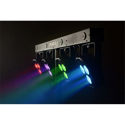 Algam Lighting Stagebar II - Set di Illuminazione PAR LED con Controllo DMX