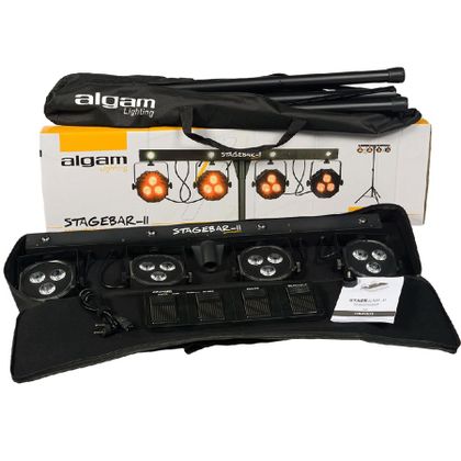 Algam Lighting Stagebar II - Set di Illuminazione PAR LED con Controllo DMX