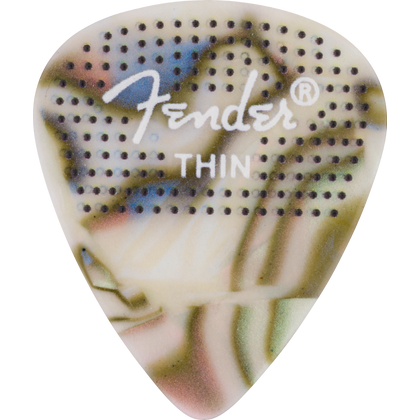 FENDER Plettri Puntinati 351 in Celluloide - Pack da 12 Thin