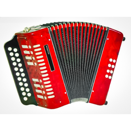 Organetto 8 bassi rosso DAM 1600-8