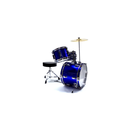 DAM Batteria acustica Junior per bambini 3 pezzi Blu 