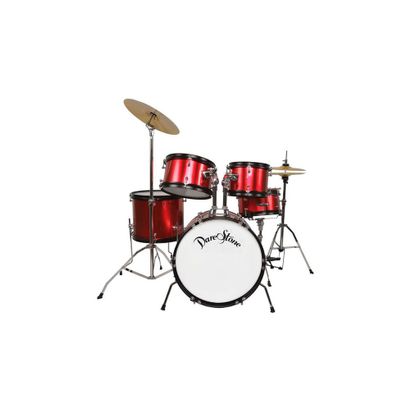 Darestone JDR5RD Batteria acustica rossa per bambini 5 pezzi