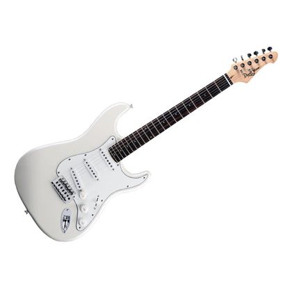 Darestone ELGWH Chitarra elettrica bianca Stratocaster