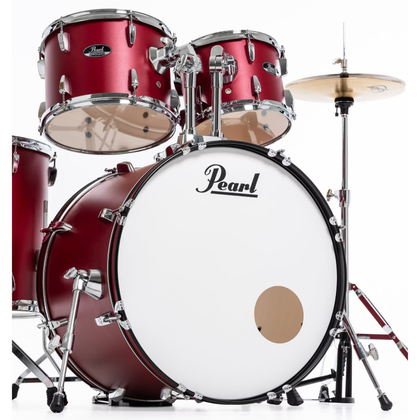 Pearl Roadshow RS525SC/C747 Red Wine Batteria acustica completa Rossa 2 piatti Sabian e Sgabello