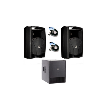 Impianto audio 1550W Coppia Proel V10A + Subwoofer Proel SW115AV2 + cavi omaggio