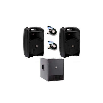 Impianto audio 1150W Coppia Proel V8A + Subwoofer Proel SW115AV2 + cavi omaggio