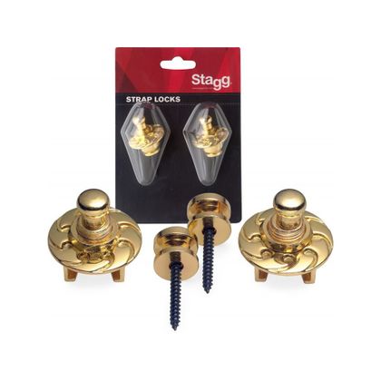 Stagg SSL1 GD Strap Locks per chitarra e basso